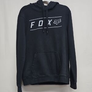 Fox Racing Pinnacle Pullover Hoodie Black - Heavyweight Fleece - MD